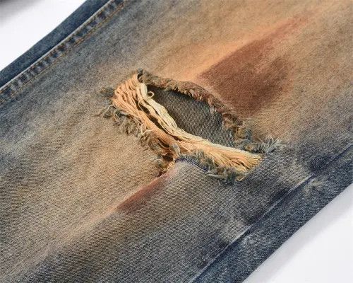 VIBE Punk ink-splashed distressed dirty ripped loose jeans Size US 32 / EU 48 - 5 Thumbnail
