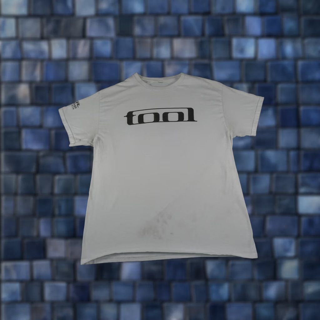 Doublet Tool Tour Shirt Mens Large White Graphic Print Double Sided Opiate Vintage 2009 Los Angeles CA Wrench Logo Bands Mens Shirt Size US L / EU 52-54 / 3 - 1 Thumbnail