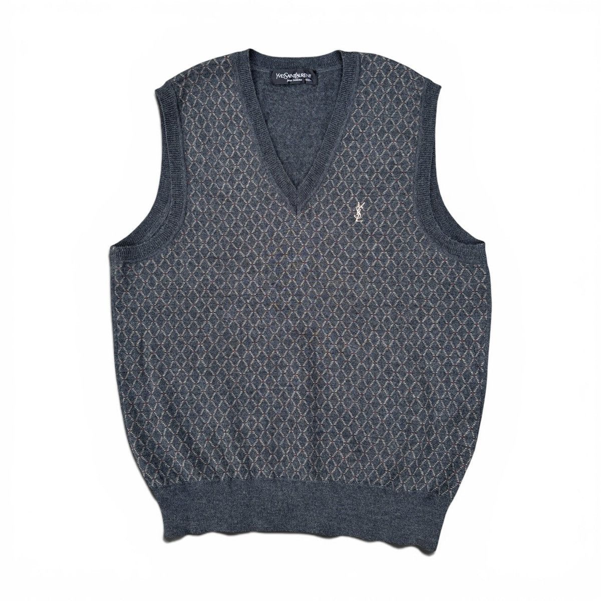 Yves Saint Laurent Vintage Yves Saint Laurent knit vest Size US L / EU 52-54 / 3 - 1 Thumbnail