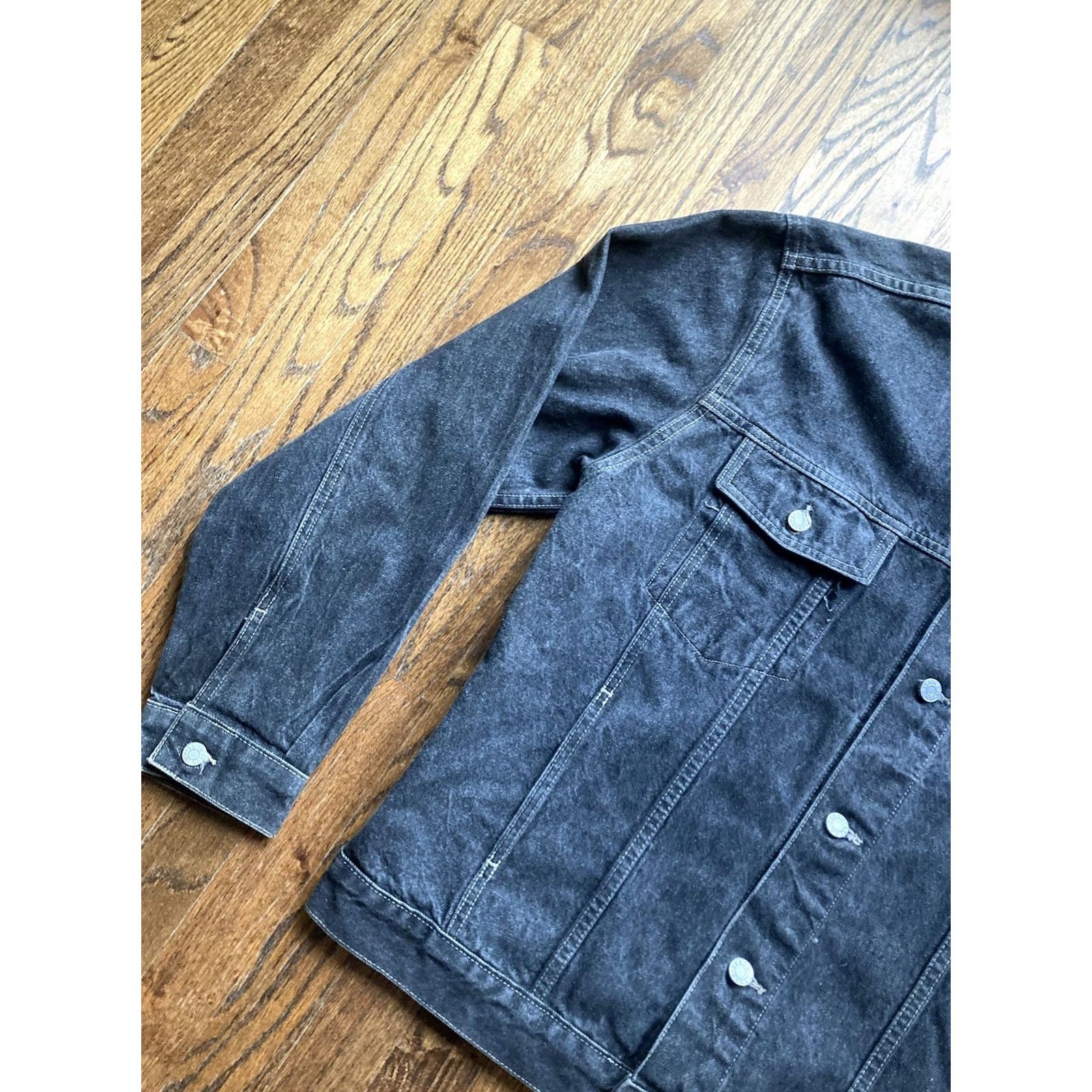 Guess Vintage Guess Denim Jacket Mens 2XL Black Trucker USA Made Georges Marciano 80s Size US XXL / EU 58 / 5 - 2 Thumbnail