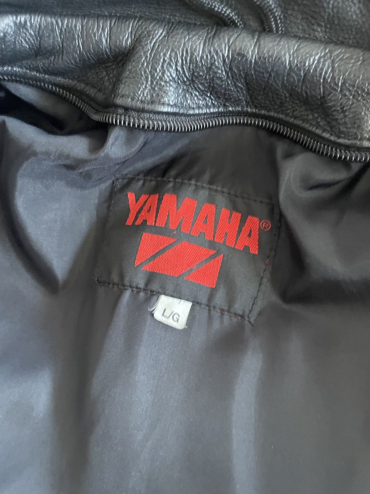 Yamaha Vintage 80s Yamaha Leather Biker Jacket Size US L / EU 52-54 / 3 - 6 Thumbnail