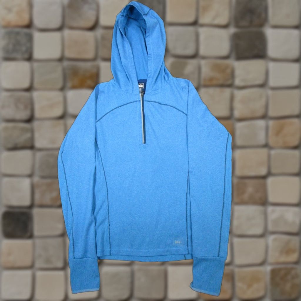 Vintage REI Hoodie Womens XS Blue Hiking Quarter Zip Shirt Womens XS Blue Hiking Quarter Zip Size XS / US 0-2 / IT 36-38 - 1 Thumbnail