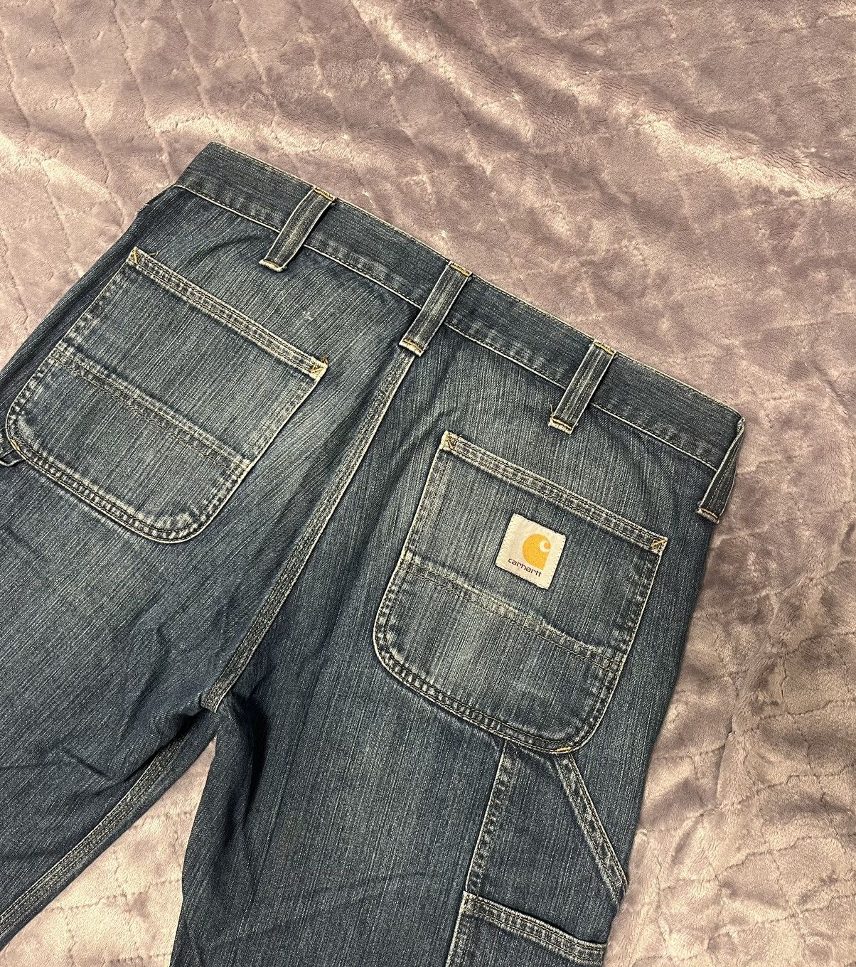 Carhartt 🐬TRUE VINTAGE WORK CARHARTT DOUBLE KNEE SHORTS Size US 28 / EU 44 - 2 Thumbnail