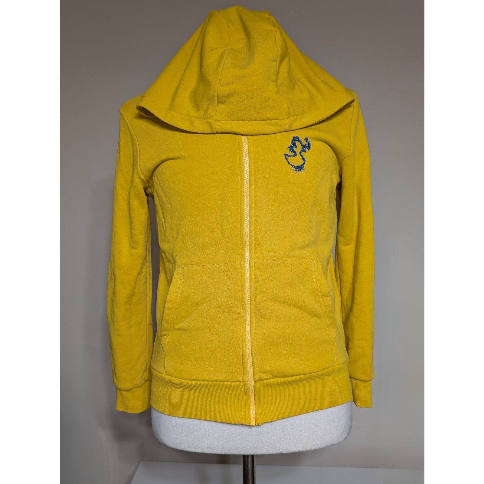 Save The Duck Save The Duck Logo Print Full Zipped Yellow Hoodie Jacket Size XL / US 12-14 / IT 48-50 - 1 Thumbnail