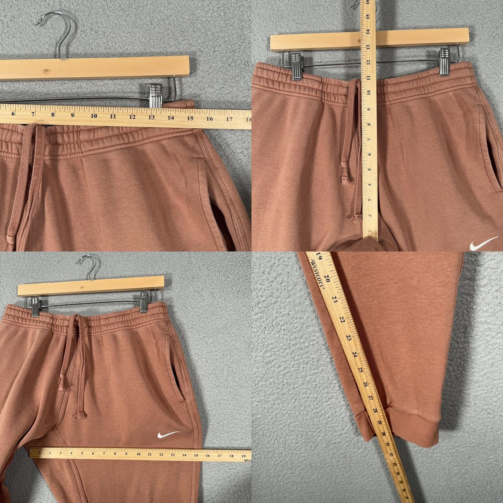 Nike Nike Sportswear Club Fleece Pants Mens XL Brown Jogger Sweatpants Swoosh Logo Size US 36 / EU 52 - 9 Thumbnail