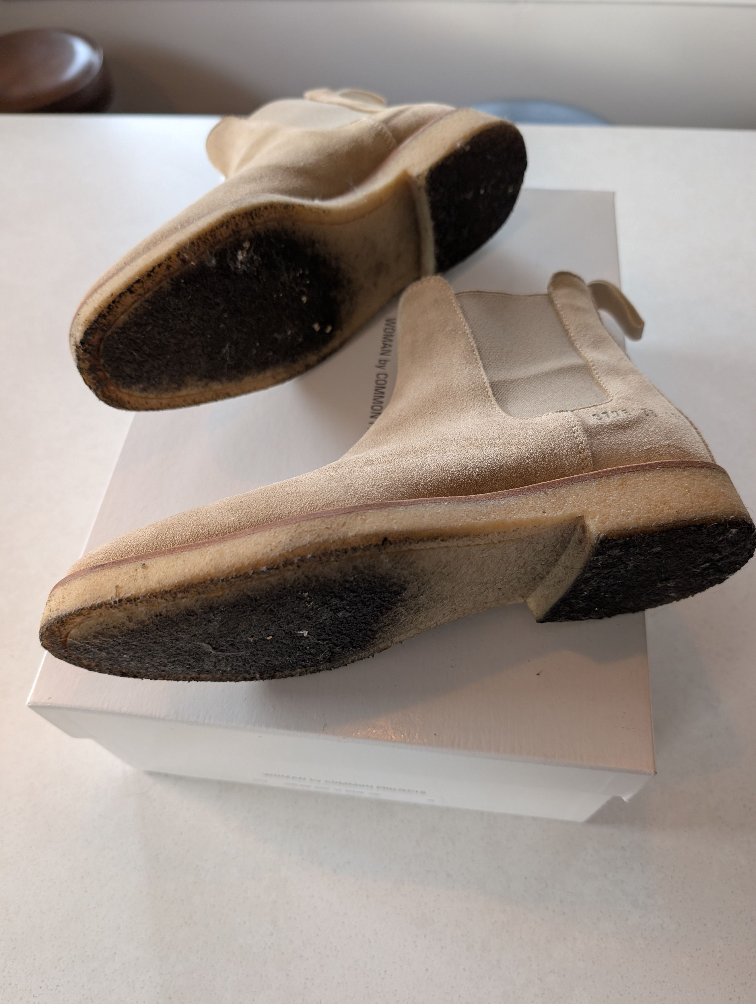 Common Projects Common Projects Chelsea boots Suede Tan Size US 6 / IT 36 - 6 Thumbnail