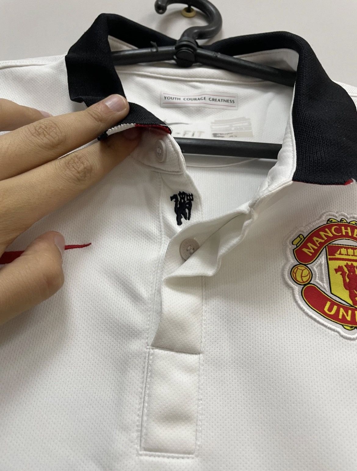 Nike Manchester United 2014/2015 Away Football Shirt Jersey Youth Size US XXS / EU 40 - 7 Thumbnail