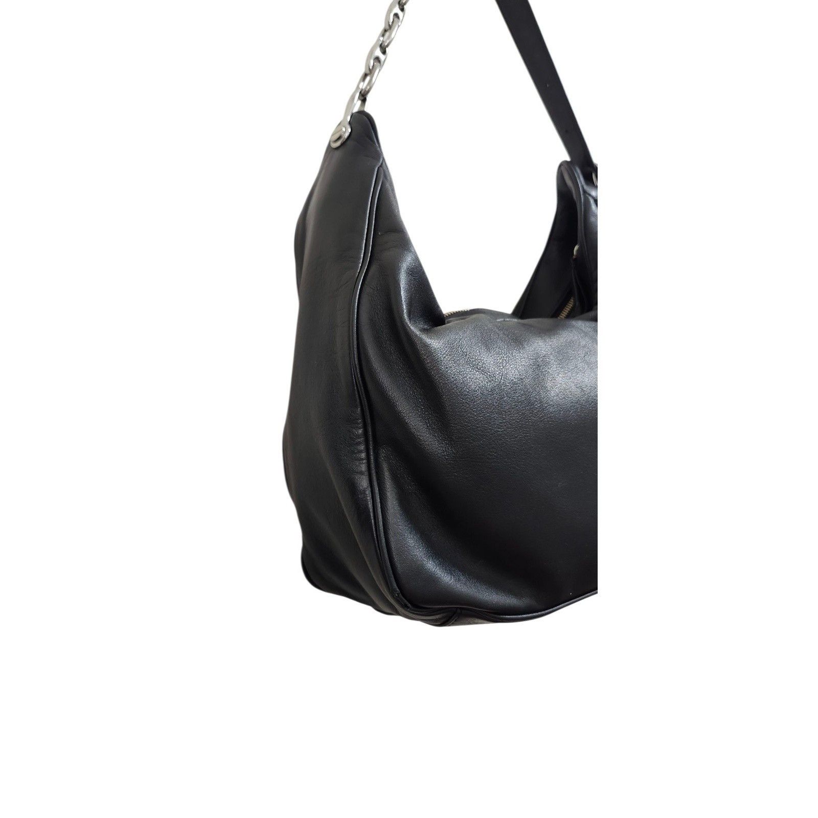 Marc Jacobs MARC JACOBS THE TEMPO LEATHER HOBO SHOULDER BAG BLACK Size ONE SIZE - 13 Thumbnail