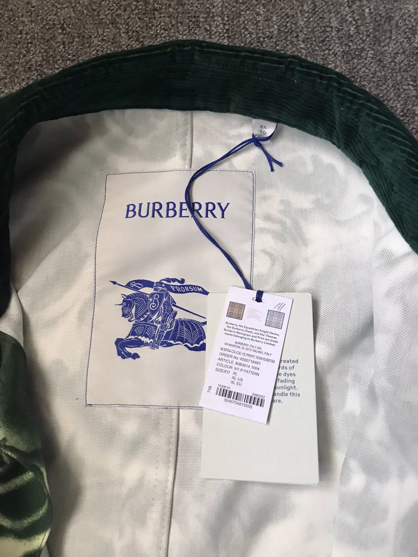 Burberry BBR Runway Floral Oversize Cord XL Jkt Size US XL / EU 56 / 4 - 5 Thumbnail