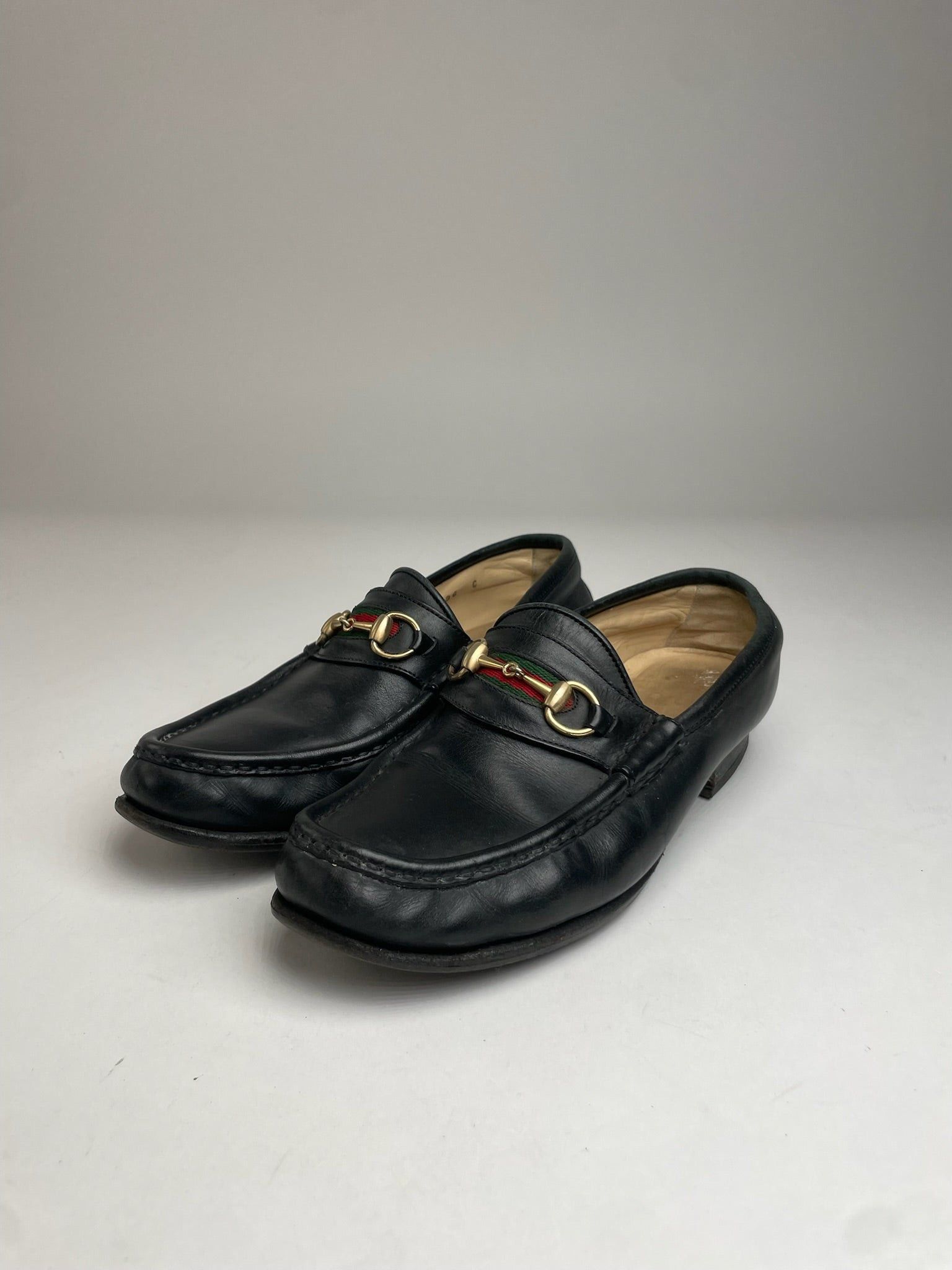 Gucci Vintage Horsebit Leather Loafer Black 36C Size US 5 / IT 35 - 1 Thumbnail