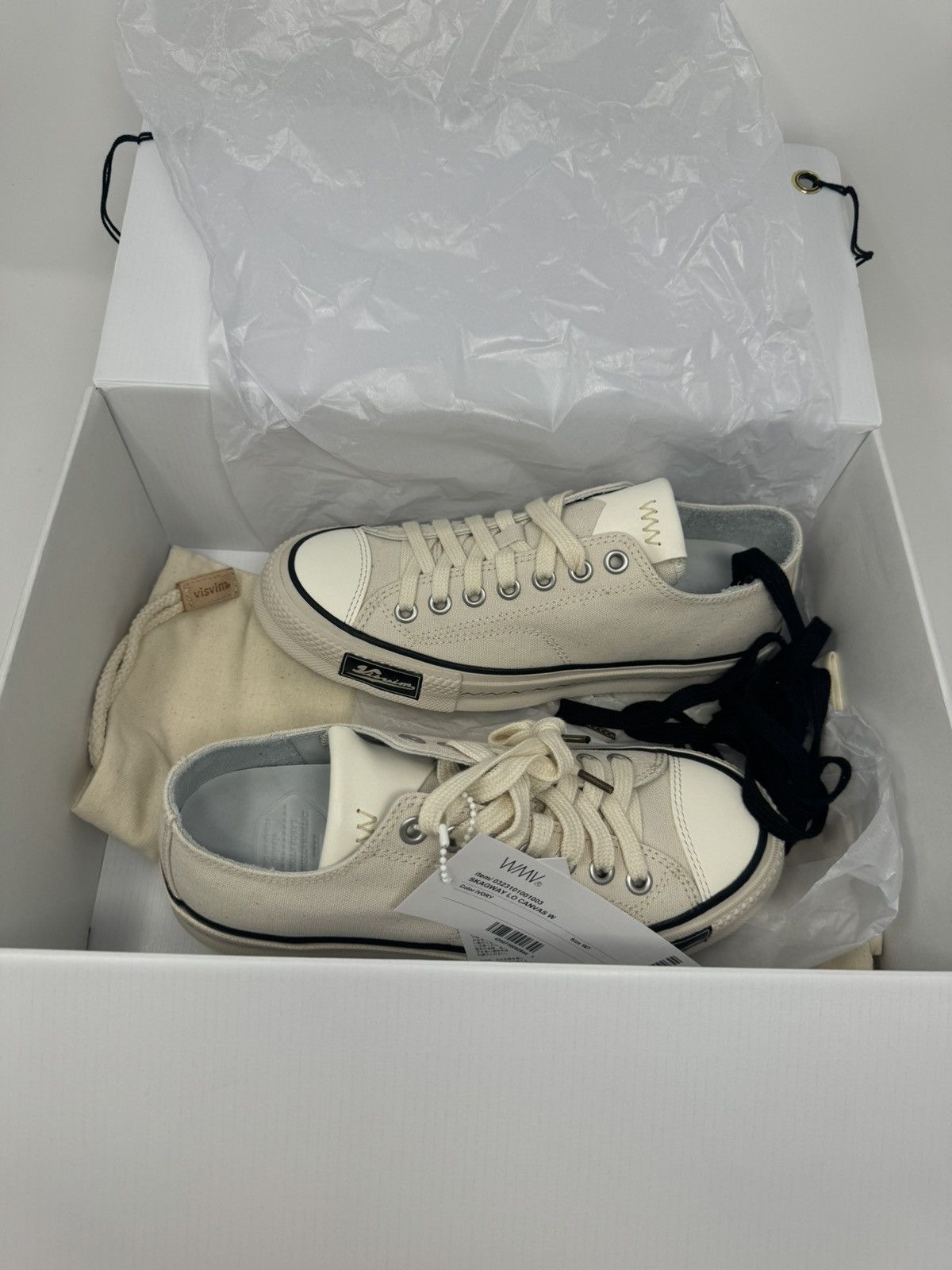 Visvim Skagway Lo Canvas W Ivory Size US 7 / IT 37 - 4 Thumbnail