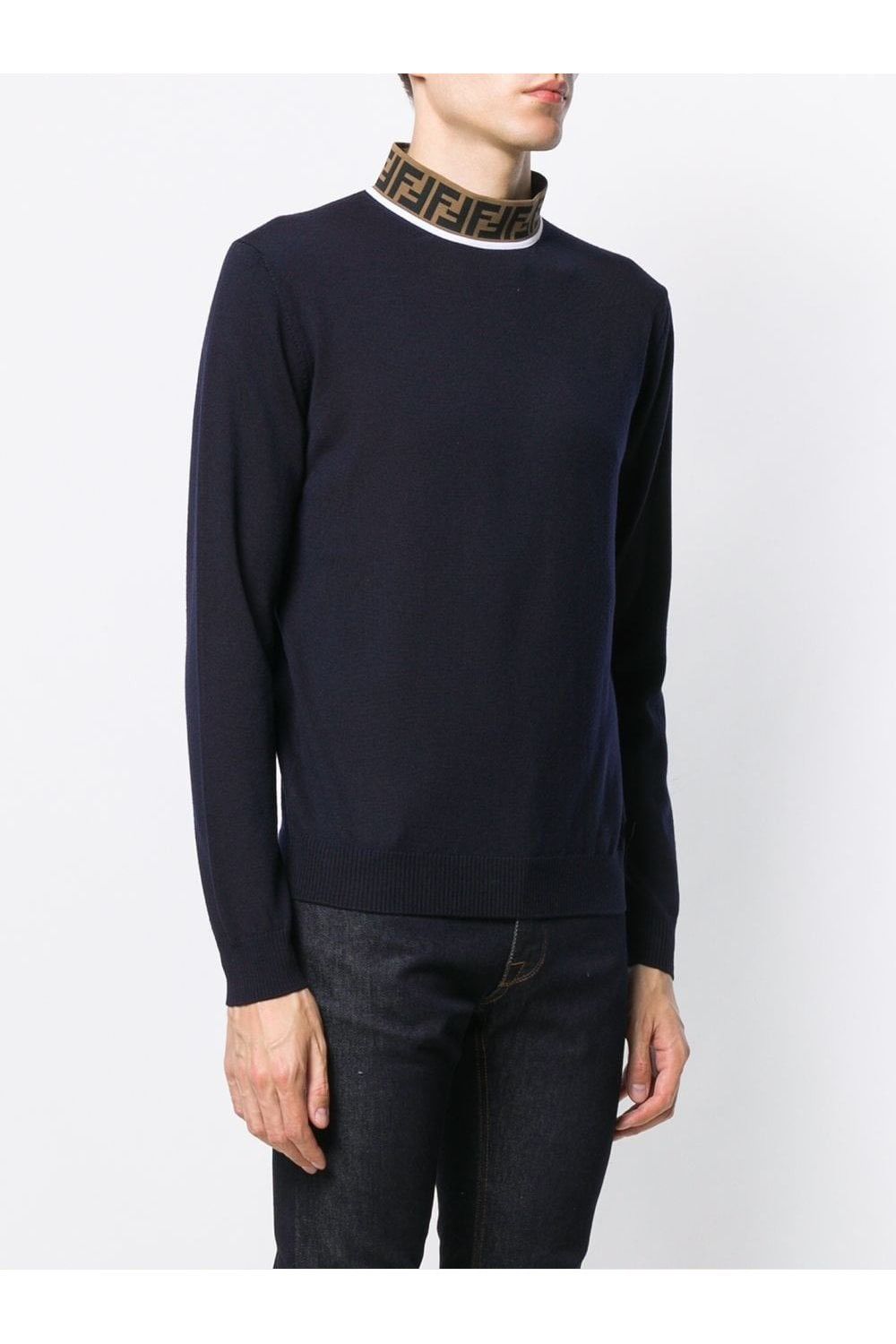 Fendi FENDI Mockneck Sweater Size US S / EU 44-46 / 1 - 1 Thumbnail