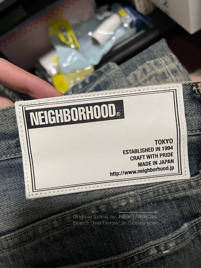 Neighborhood Neighborhood size XL Ripped Destroyed King Denim Jeans Size US 27 - 6 Thumbnail
