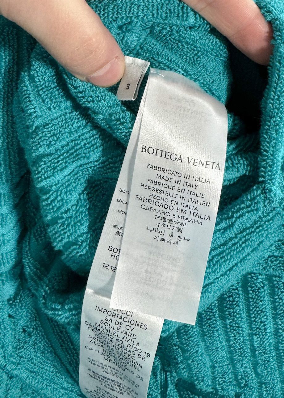 Bottega Veneta Bottega Veneta Pool Turquoise Intrecciato Terry Cloth Robe Size 32 - 7 Thumbnail