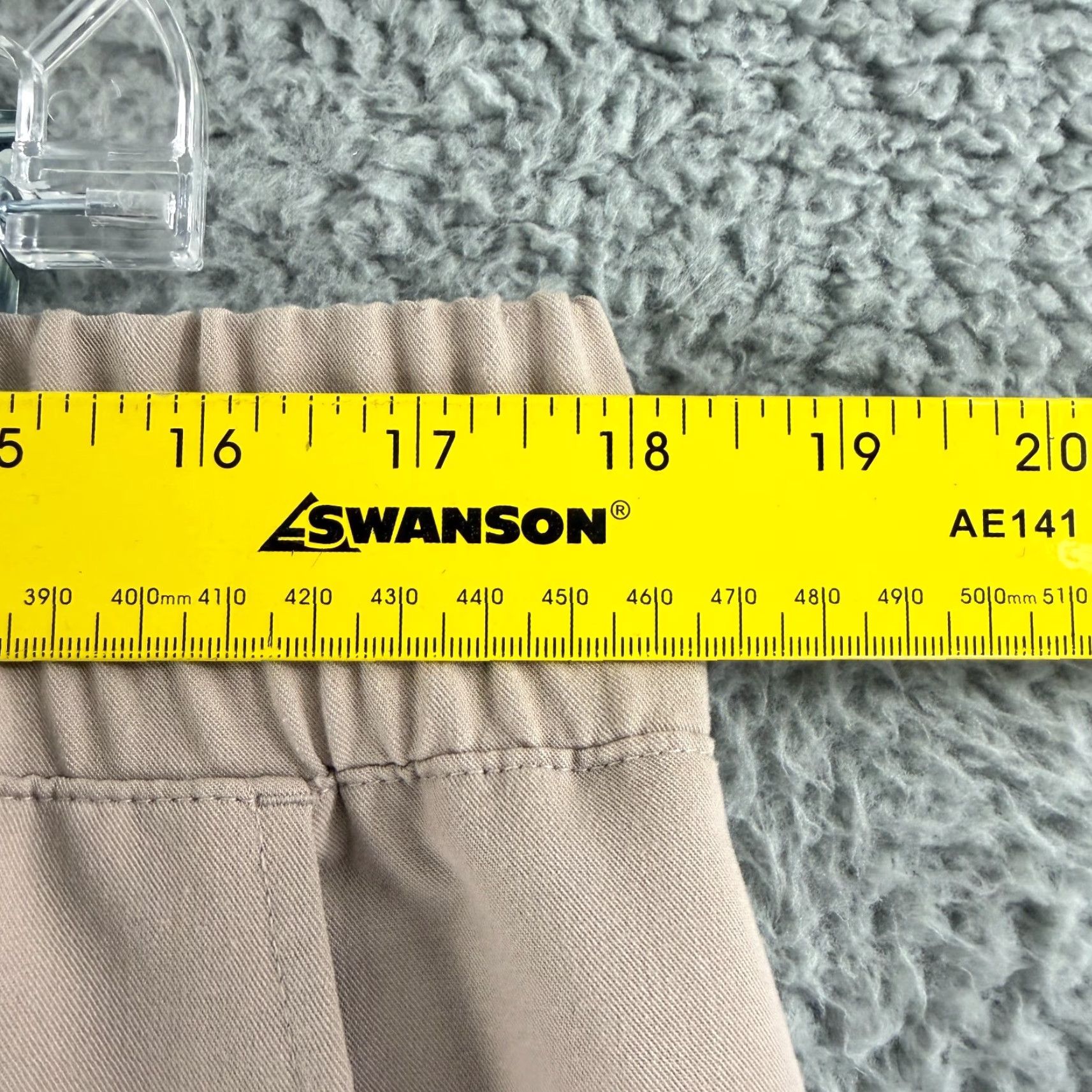 Vintage Figs Zamora Jogger Scrub Pant Womens XL Beige Pull On Pockets Drawstring Size 40" / US 18 - 4 Thumbnail