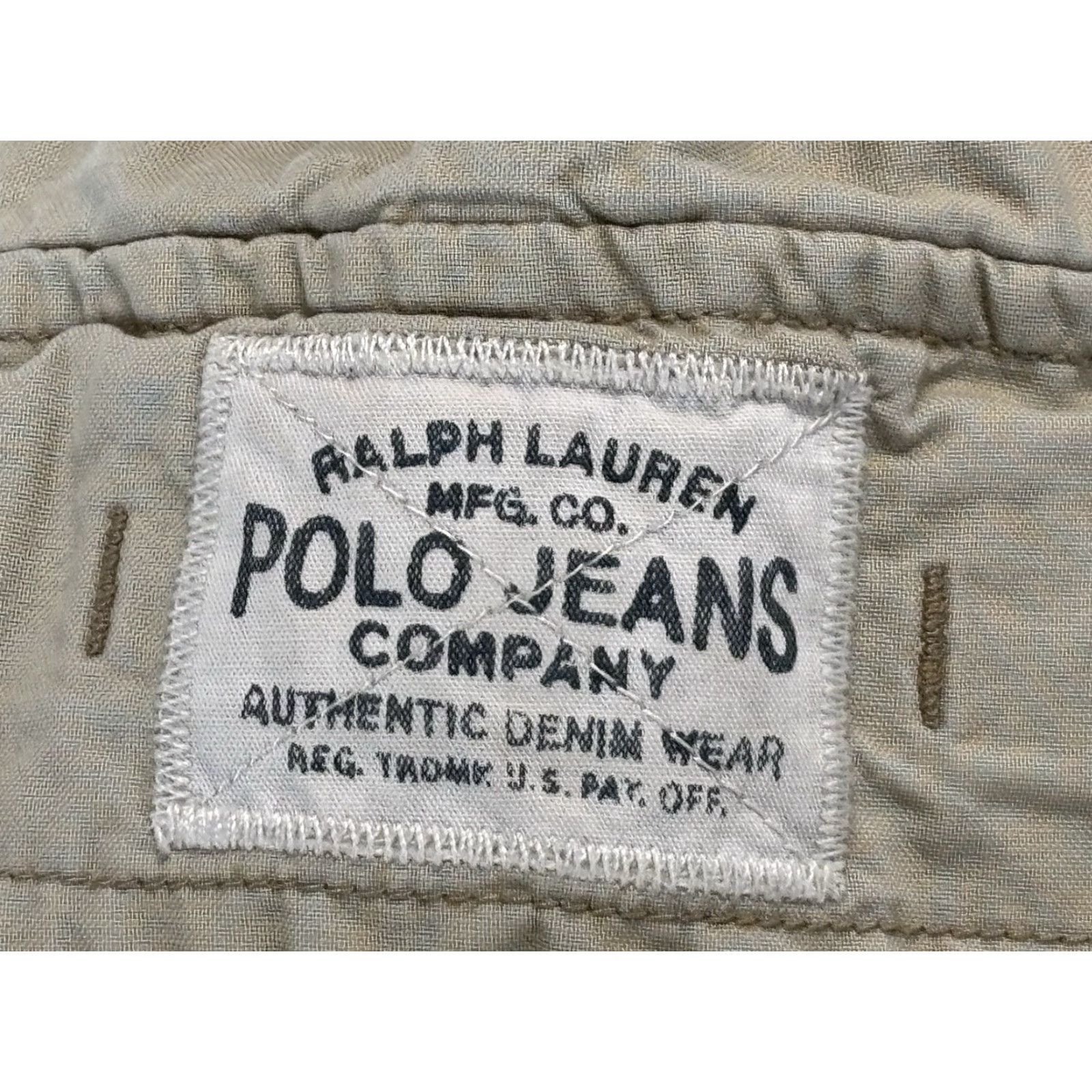 Vintage VINTAGE Ralph Lauren Polo Jeans Cargo Shorts Men Beige 40x10.5 Regular Inseam Cargo Pockets 1990s Summer Mens Size US L / EU 52-54 / 3 - 2 Thumbnail