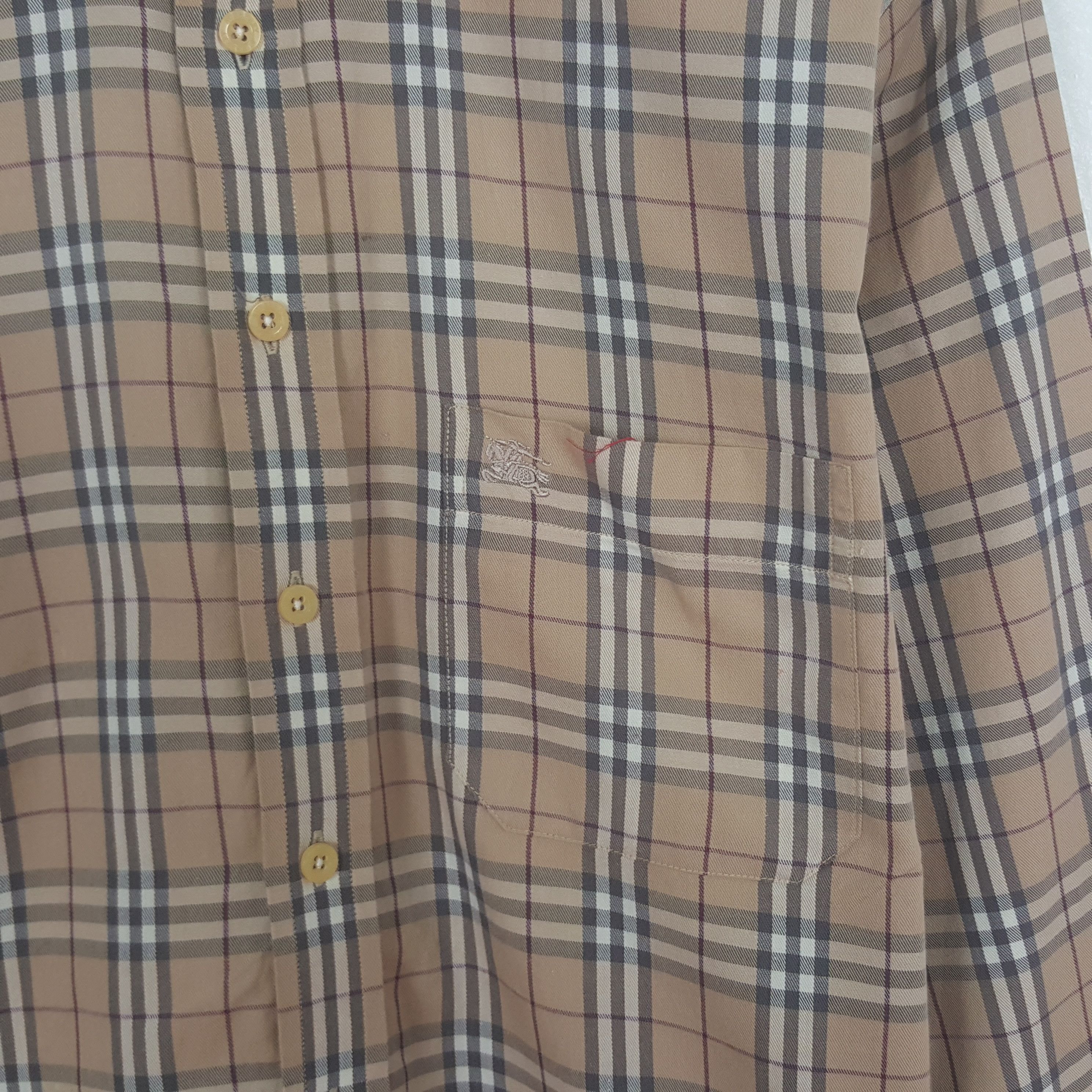 Burberry Vintage Burberry London Nova Check Button Up Shirt Size US M / EU 48-50 / 2 - 2 Thumbnail