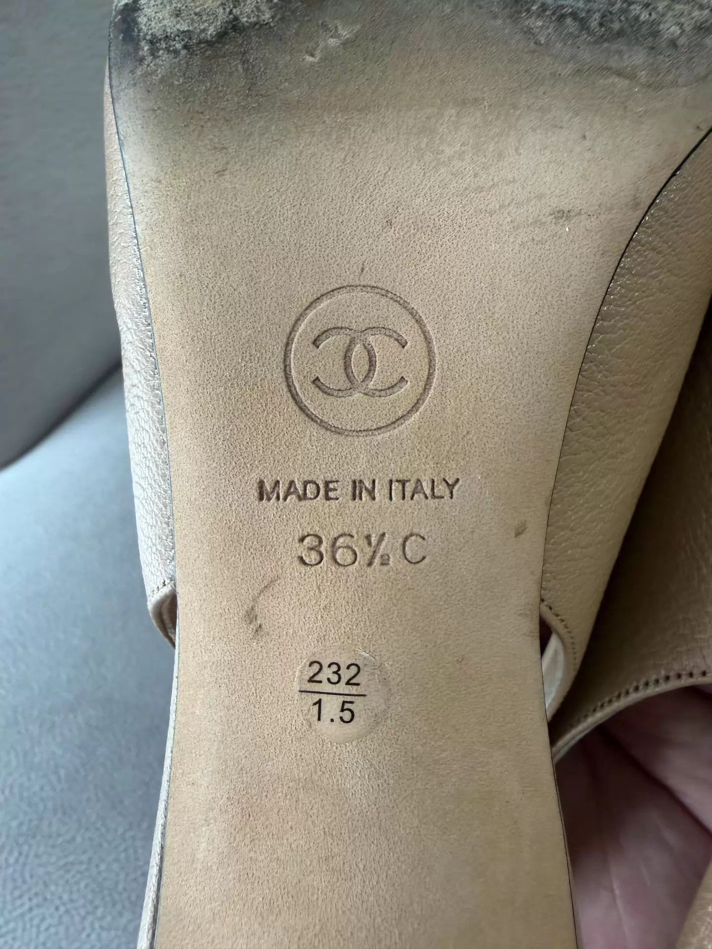 Chanel Chanel beige leather black pointed cat heel flats Size US 6 / IT 36 - 6 Thumbnail