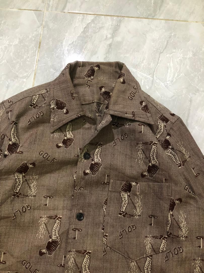 Vintage Vintage All Over Print Golf button-ups shirt Size US S / EU 44-46 / 1 - 4 Thumbnail