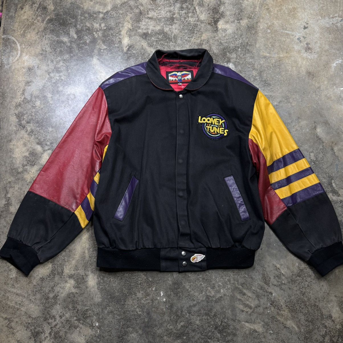 Vintage vintage looney tunes thats all leather jh design jacket Size US XL / EU 56 / 4 - 11 Thumbnail