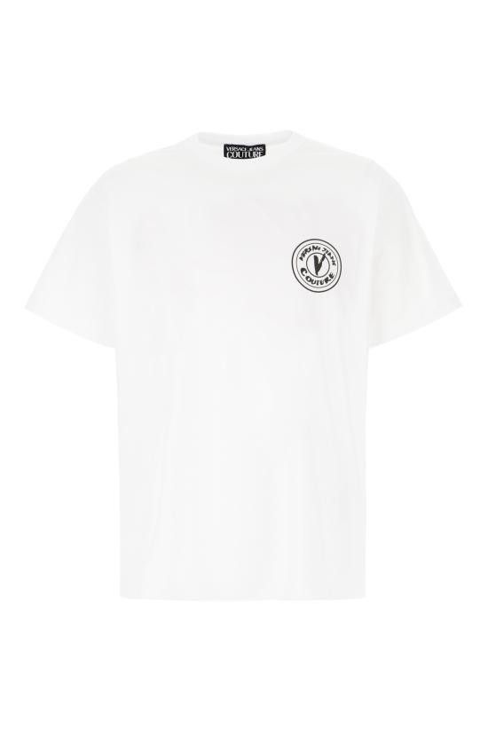 VERSACE Men T-Shirts 78GAHE07CJ00E 003 WHITE