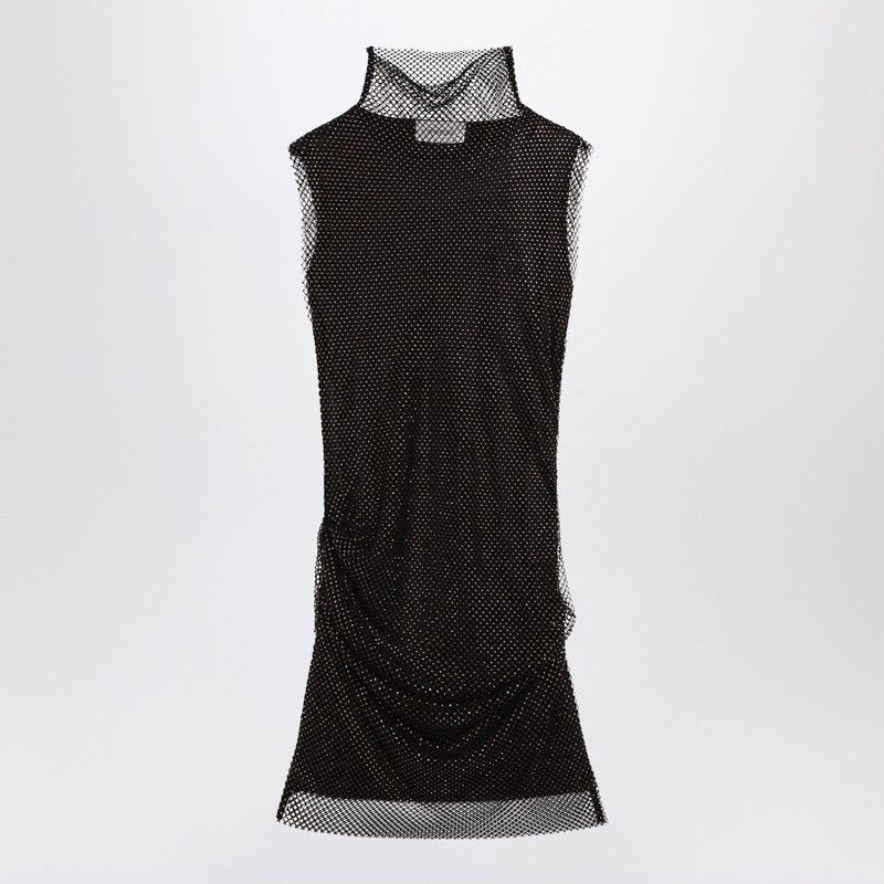 Sportmax Sportmax Black Mesh Mini Dress Size ONE SIZE - 1 Thumbnail