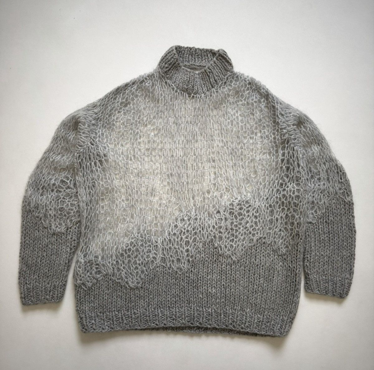 Maison Margiela A/W 14 ‘Degrade Cobweb’ Knit Sweater Size US M / EU 48-50 / 2 - 1 Thumbnail