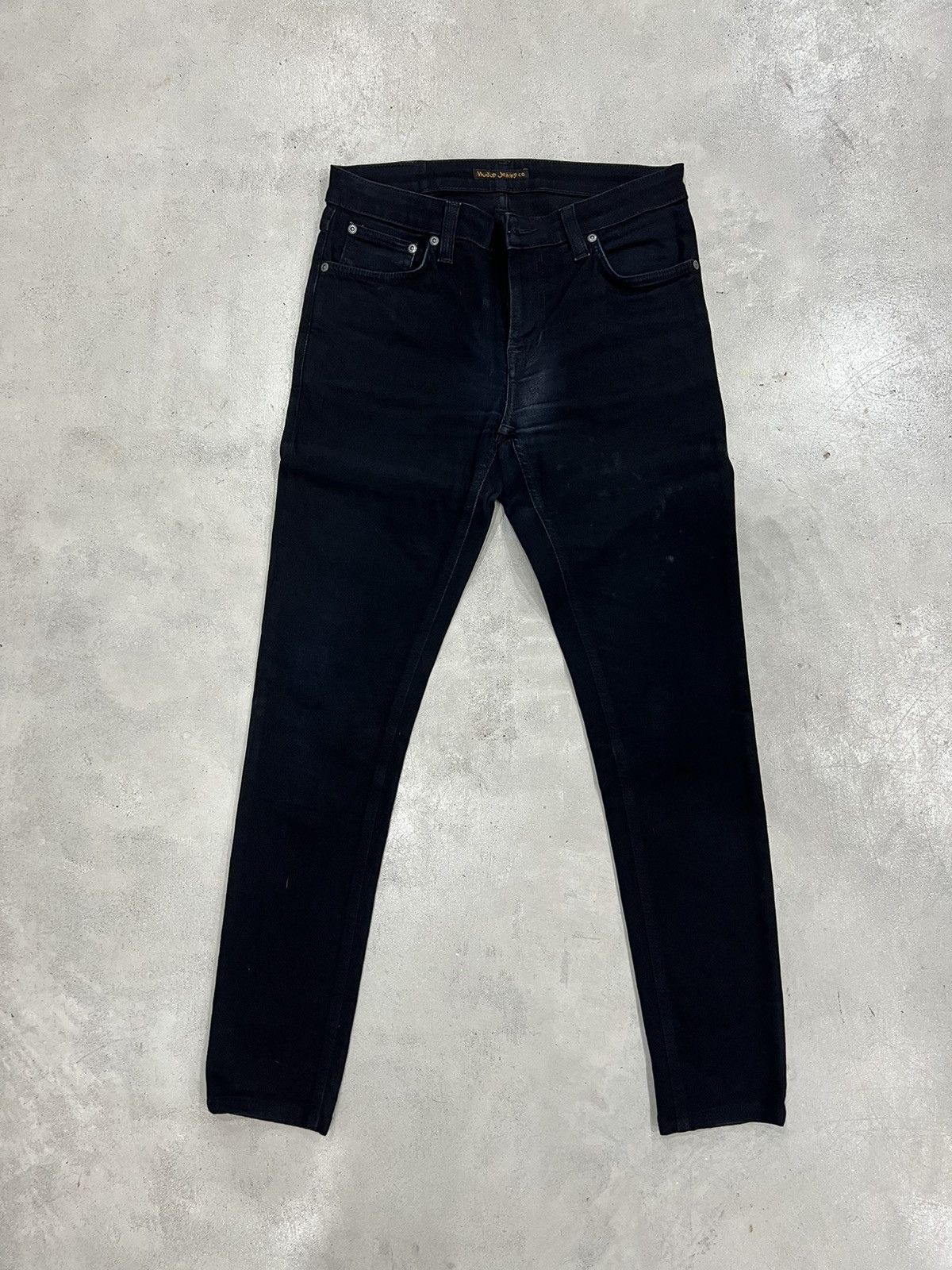 Nudie Jeans Nudie Black Skinny Jeans Made in Italy Size US 31 - 1 Thumbnail