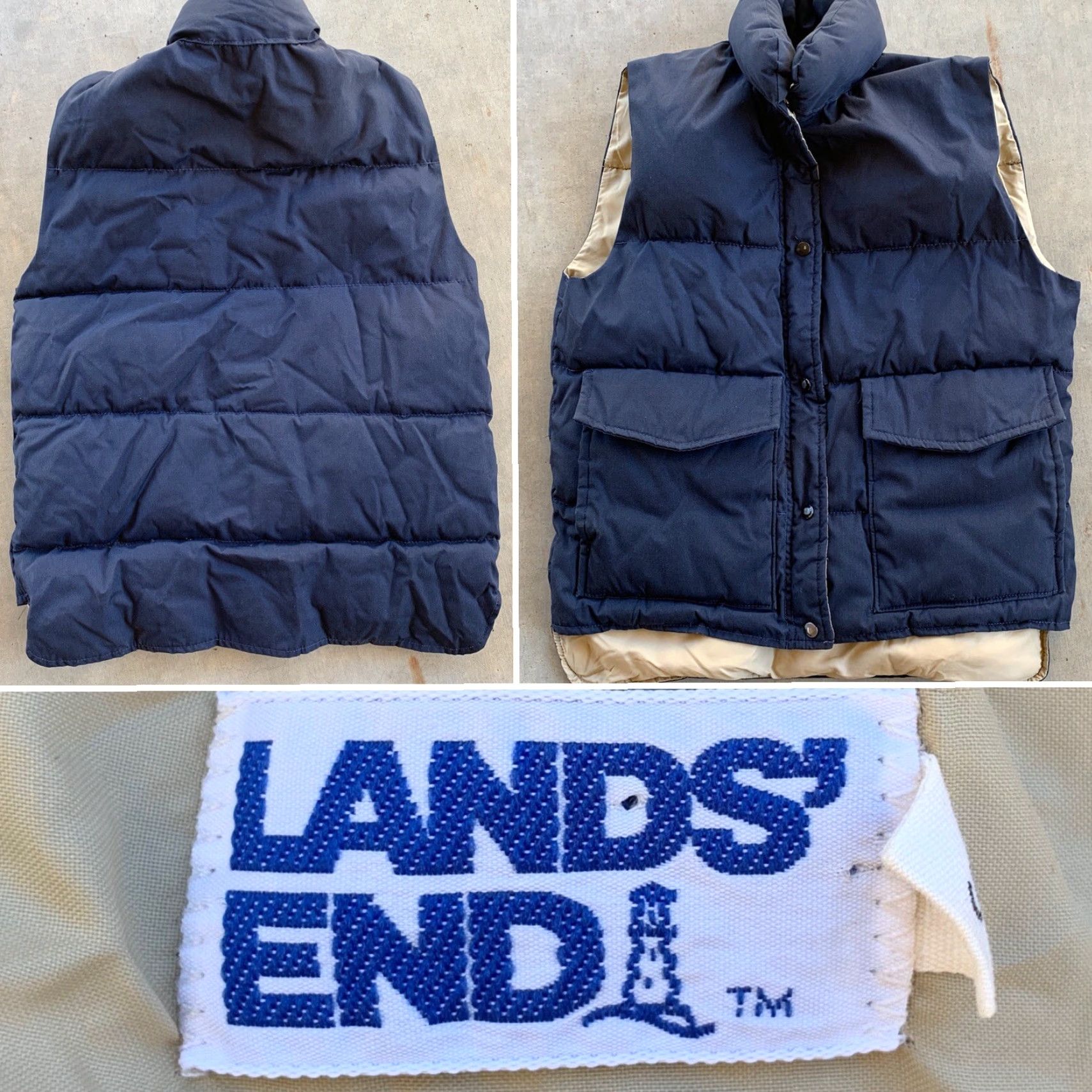 Lands' End VINTAGE Lands' End Puffer Vest Shirt Boys? Size S / US 4 / IT 40 - 4 Thumbnail