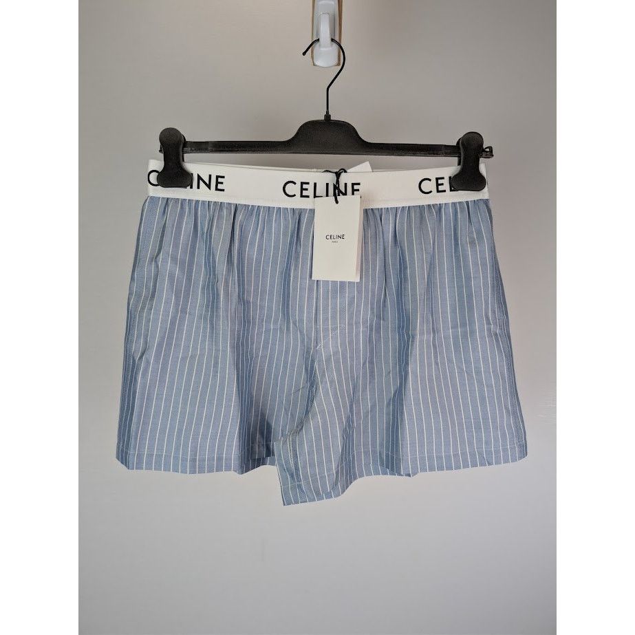 Celine o1rshd1 Size : XL / Stripe Boxer in Blue/White Size ONE SIZE - 6 Thumbnail