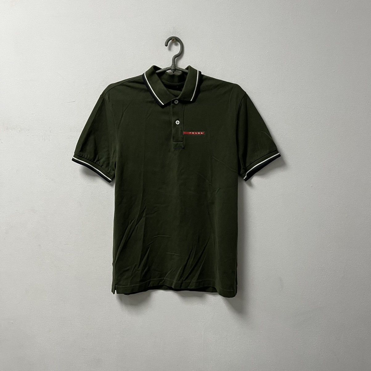 Prada Prada Polo T-Shirt Red Tab Size M Size US M / EU 48-50 / 2 - 1 Thumbnail