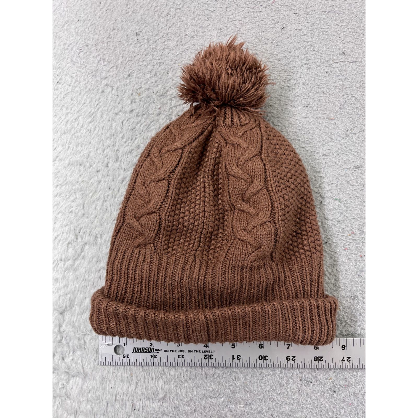 The North Face The North Face Beanie Knit Adult One Size Brown Logo Ski Beanie Lined Acrylic Polyester Wool Blend Hat Mens/Womens Size ONE SIZE - 4 Thumbnail