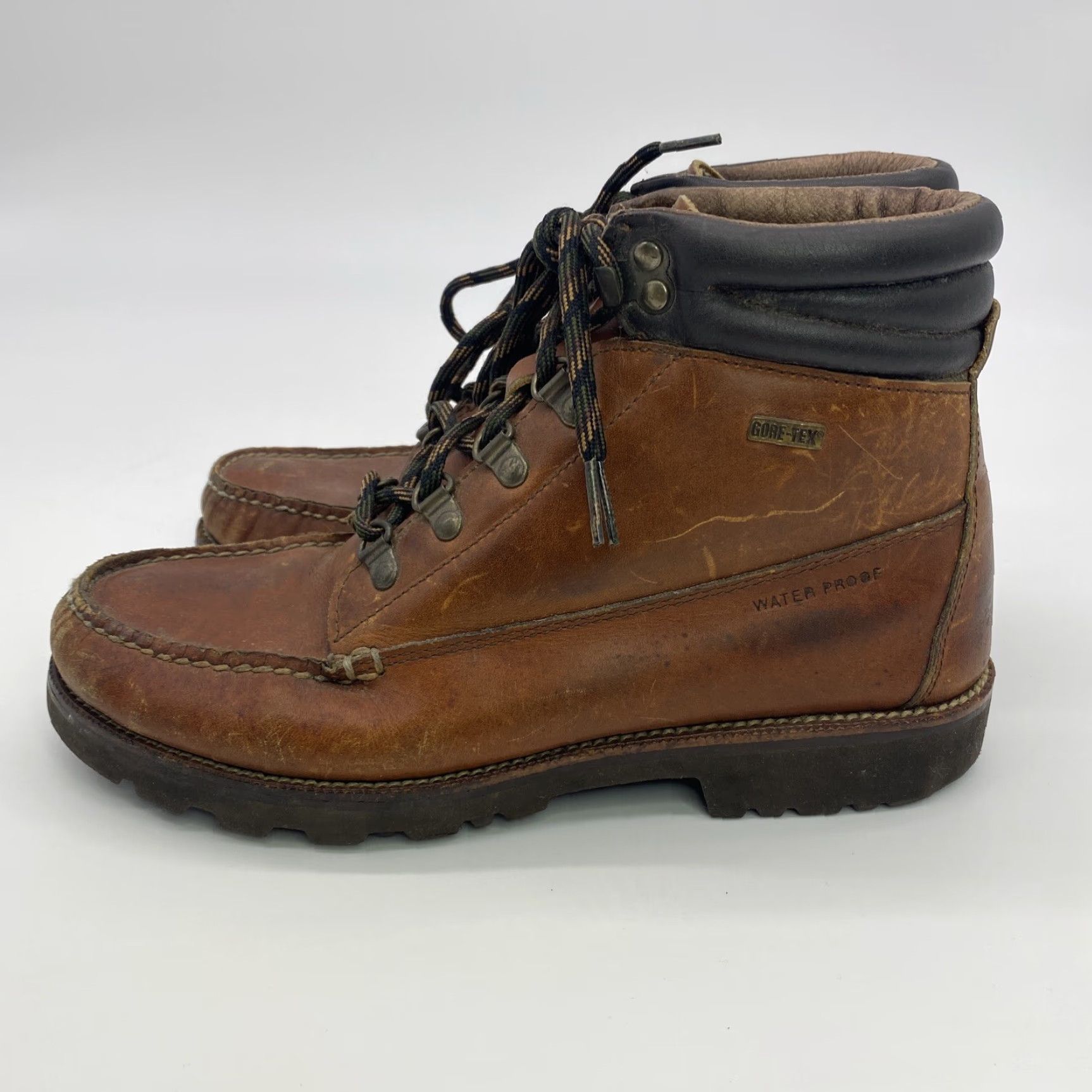 Vintage VINTAGE H.H. Brown Women's Leather Hiking Chukka Boots Waterproof Gore-Tex Size 7.5 Fall Winter Outdoor Size US 7.5 / IT 37.5 - 3 Thumbnail