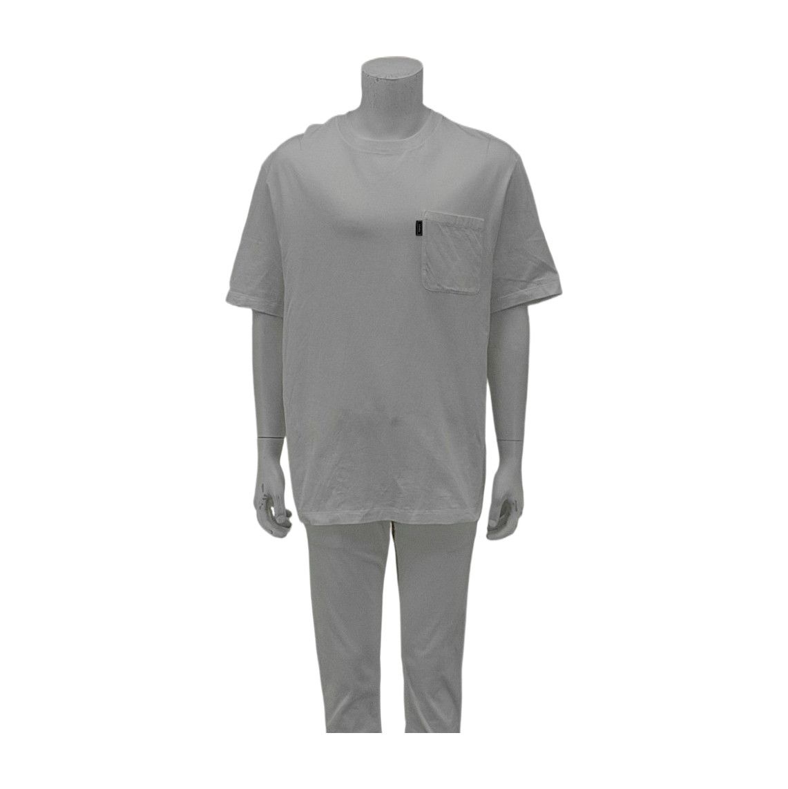 Versace Versace White Cotton Pocket T-Shirt XXL Size US XXL / EU 58 / 5 - 1 Thumbnail