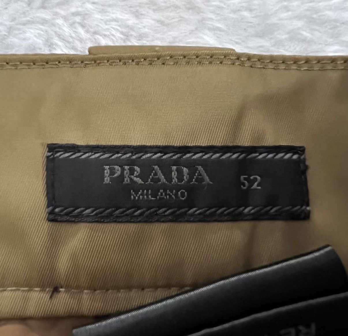 Prada Prada Khaki Triangle Logo Straight-leg Pants J41 Size US 36 / EU 52 - 5 Thumbnail
