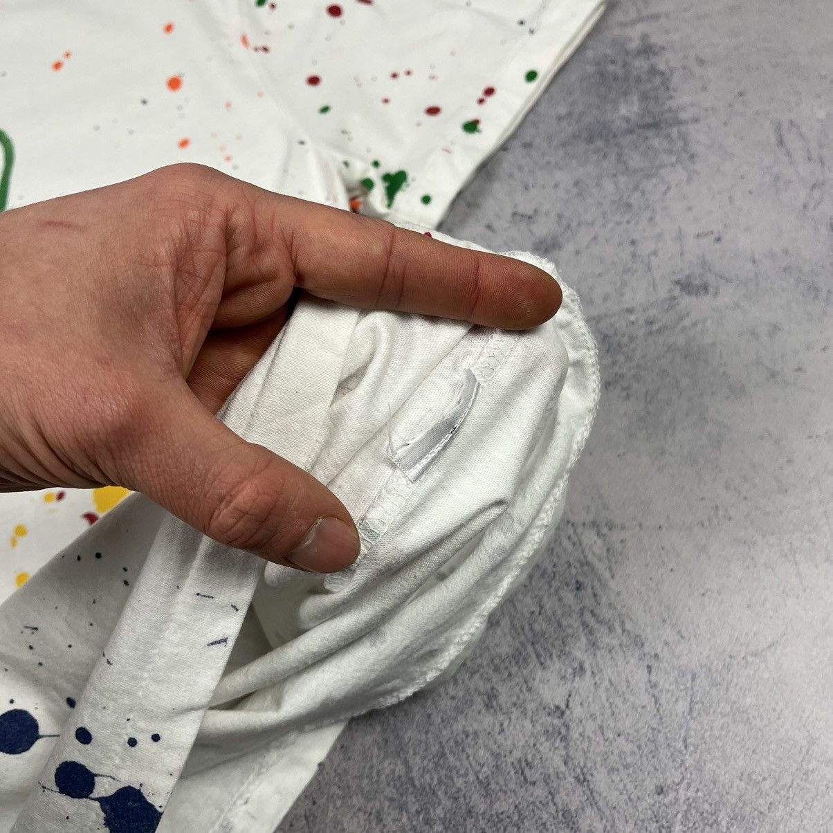 Polo Ralph Lauren Designer Polo Ralph Lauren rare paint spatter T Shirt Size US M / EU 48-50 / 2 - 10 Thumbnail