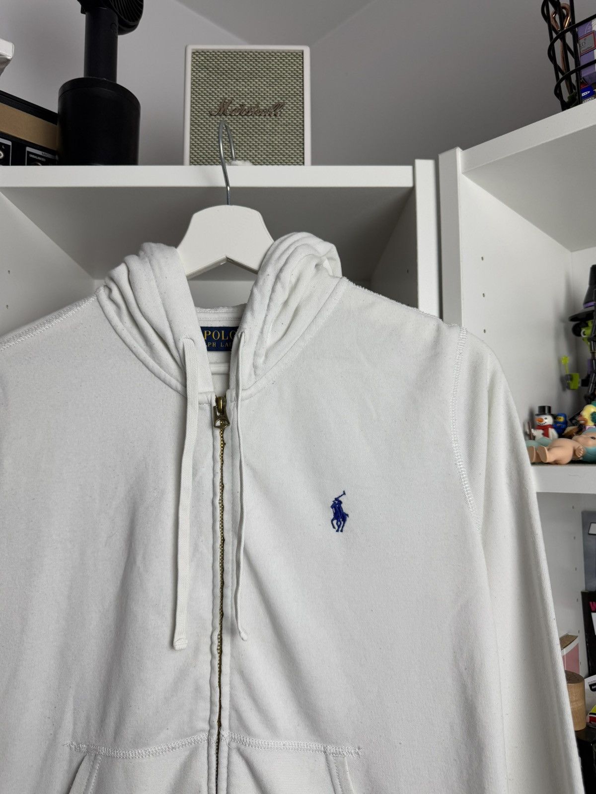 Designer × Polo Ralph Lauren Polo Ralph Lauren white zip hoodie M designer luxury drill Size M / US 6-8 / IT 42-44 - 3 Thumbnail