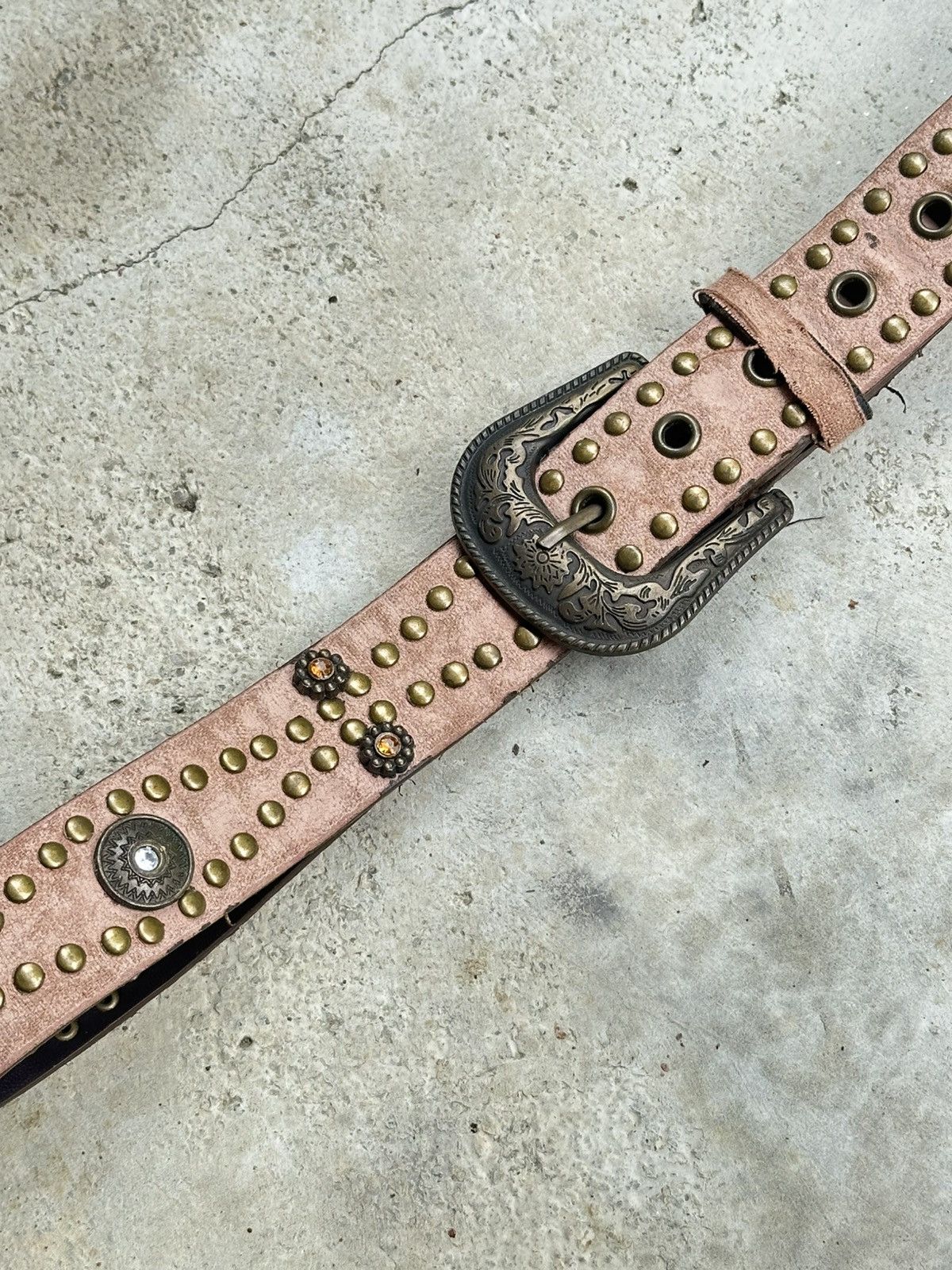 Kapital × Vintage Vintage Studded leather belt Size ONE SIZE - 2 Thumbnail