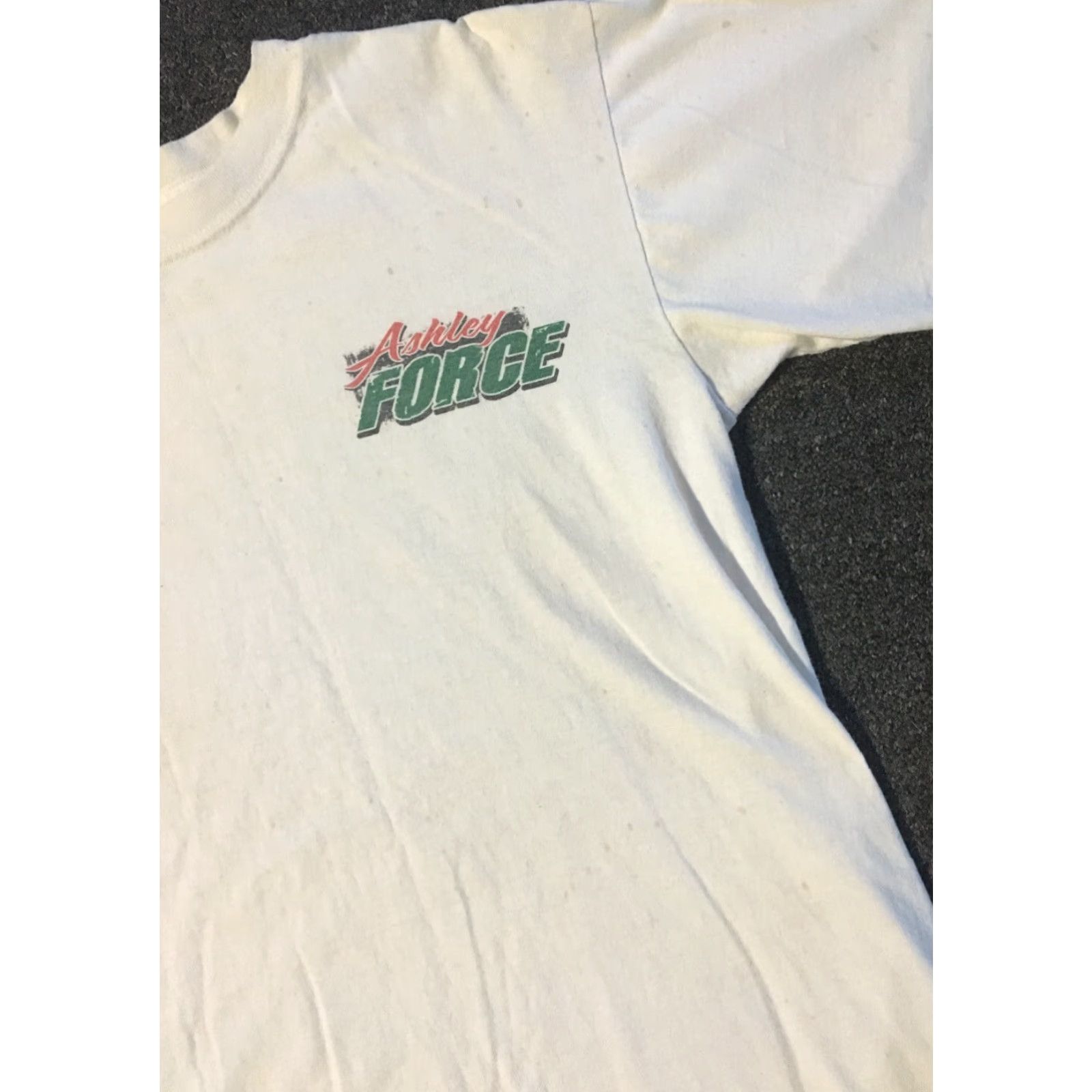 Anvil VINTAGE John Ashley Force Father Like Daughter Shirt M White 90s Grunge NASCAR Racing Mens T-Shirt Size US M / EU 48-50 / 2 - 7 Thumbnail