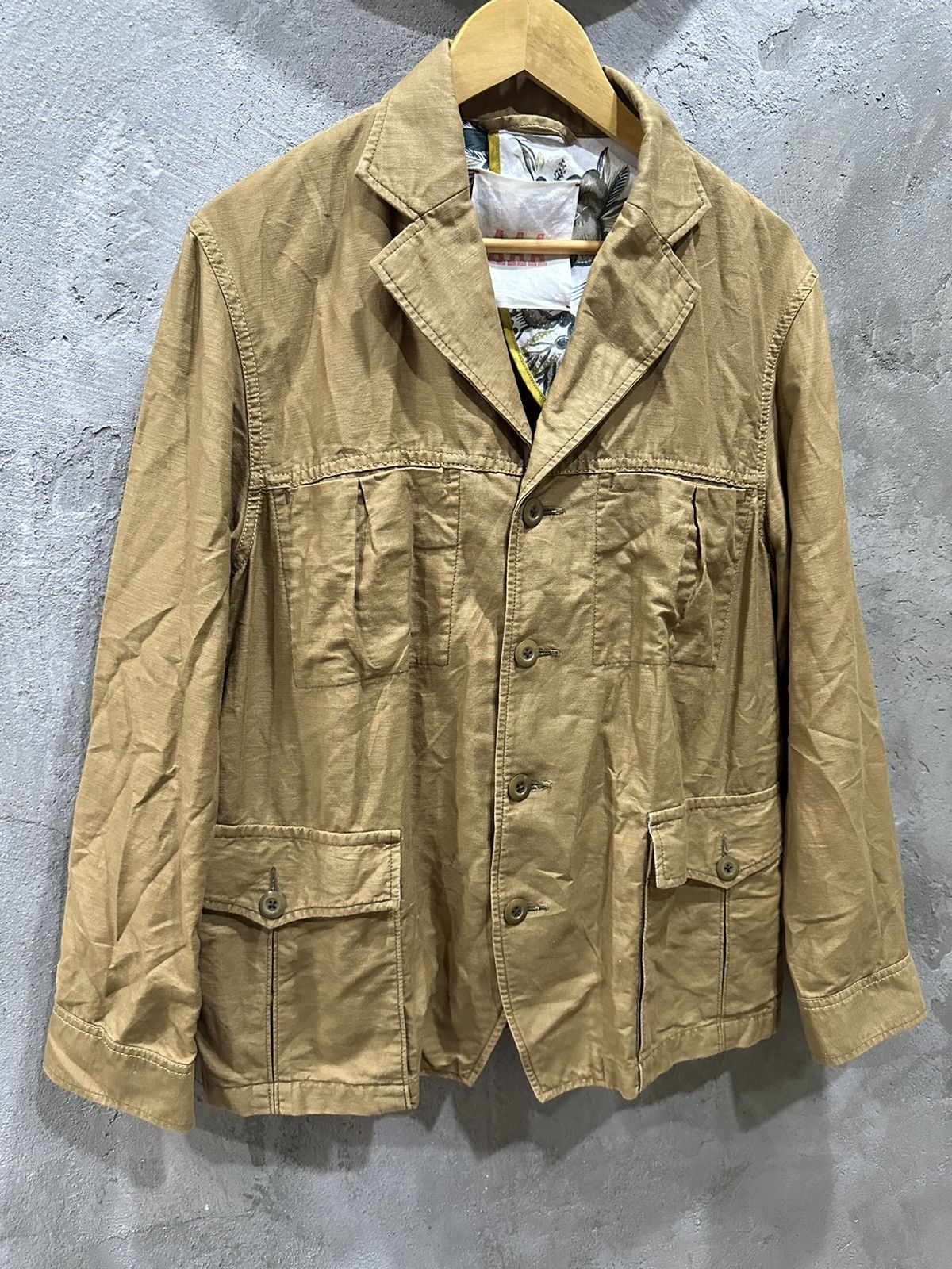 image of Aaa Hiroshi Kato Workwear Chore Jacket in Brown, Men's (Size Large)