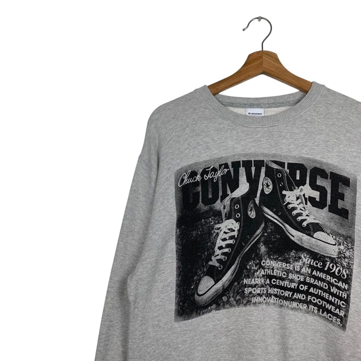 Converse CONVERSE Chuck Taylor Shoes Graphics Sweatshirts #1753-C78 Size US L / EU 52-54 / 3 - 6 Thumbnail