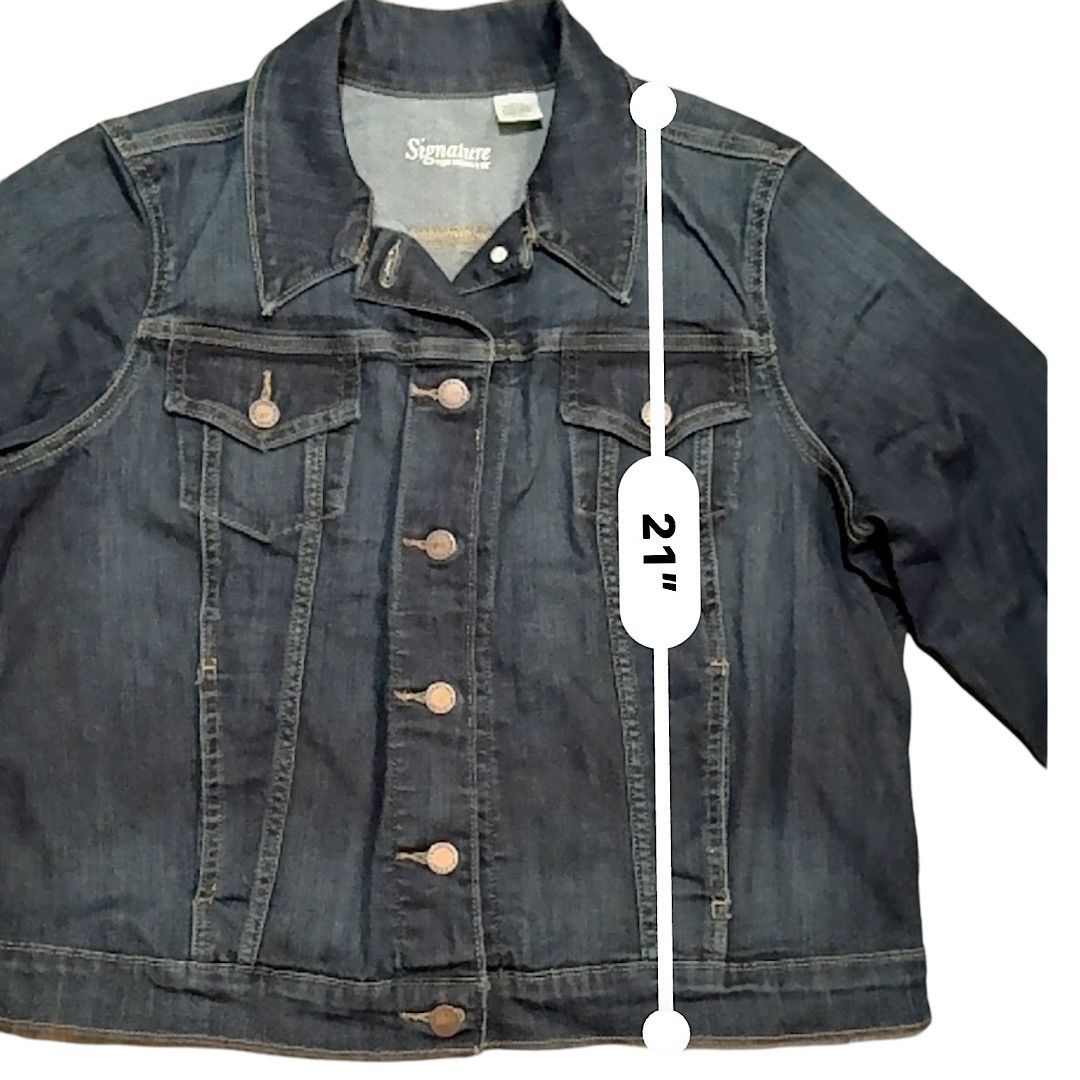 Levi's × Levi's Vintage Clothing Signature by Levi Strauss Lady Trucker Jacket SZ XL Med Blue Size XL / US 12-14 / IT 48-50 - 3 Thumbnail