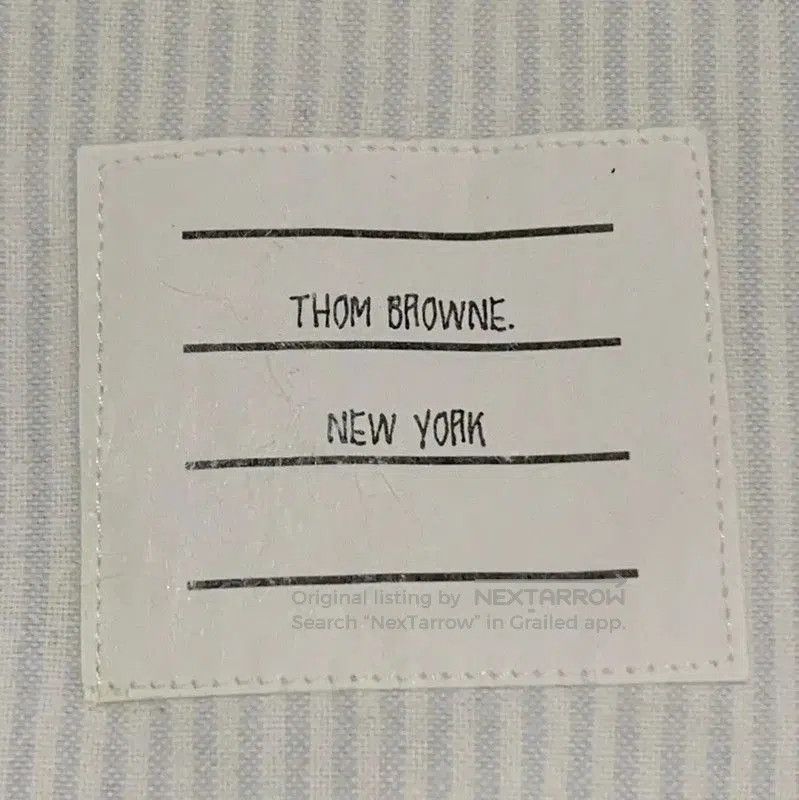 Thom Browne Thom Browne Striped White Long Sleeve Shirt . Size US M / EU 48-50 / 2 - 8 Thumbnail