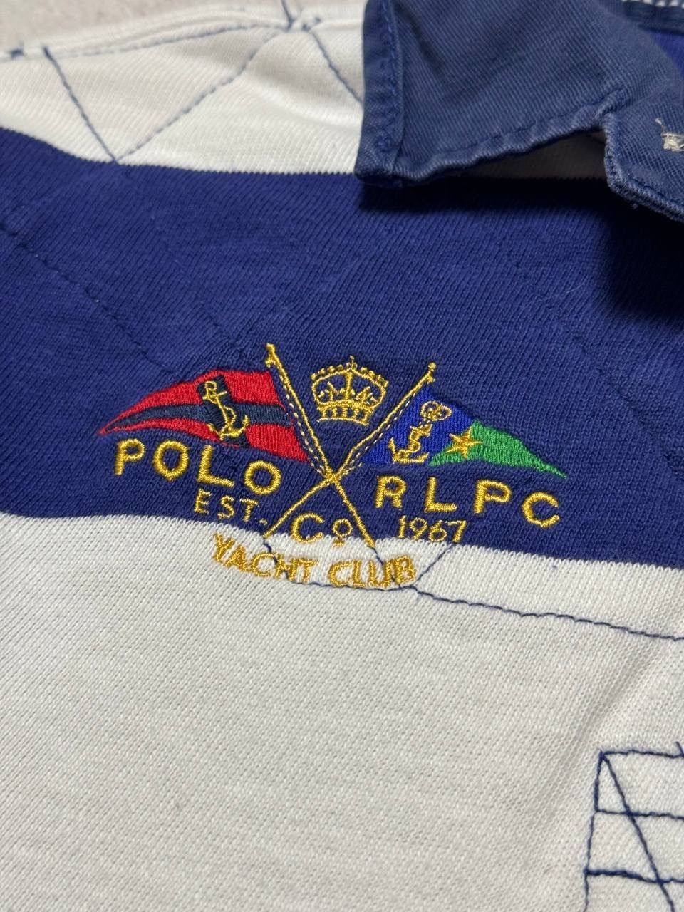 Polo Ralph Lauren × Vintage Vintage Polo Ralph Lauren Rugby Striped Big Logo Y2K 90s Size US XS / EU 42 / 0 - 4 Thumbnail