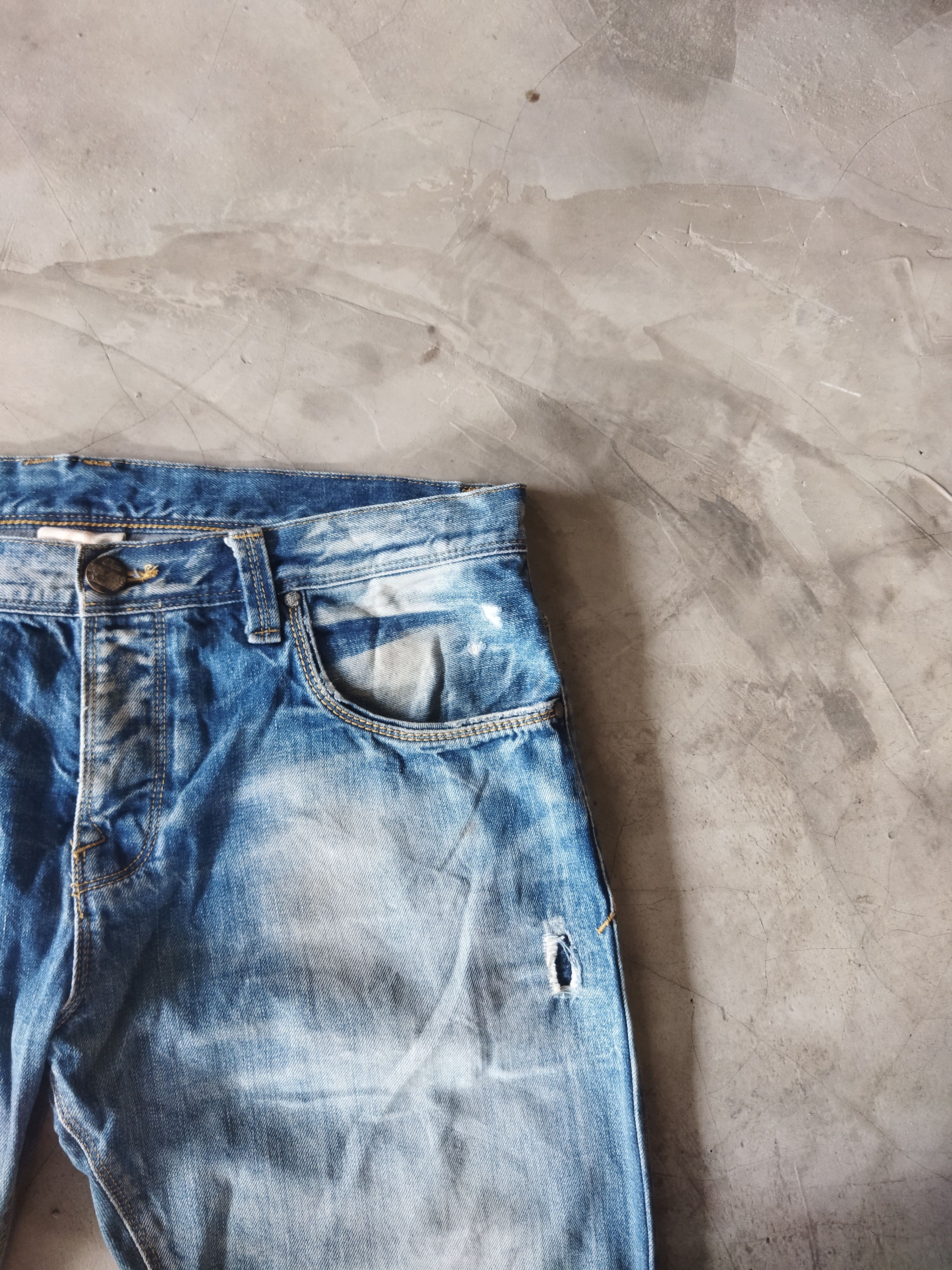 Vintage × Zara VINTAGE ZARA JEANS DISTRESSED FADED BLUE JEANS PANTS Size US 36 / EU 52 - 5 Thumbnail