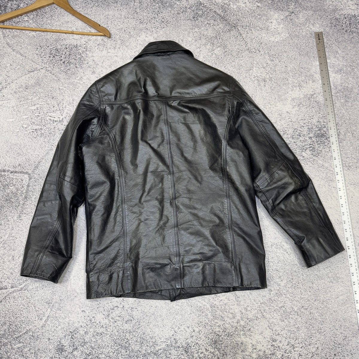 Vintage Vintage Saki Black Leather Jacket M size (48) Size US M / EU 48-50 / 2 - 7 Thumbnail