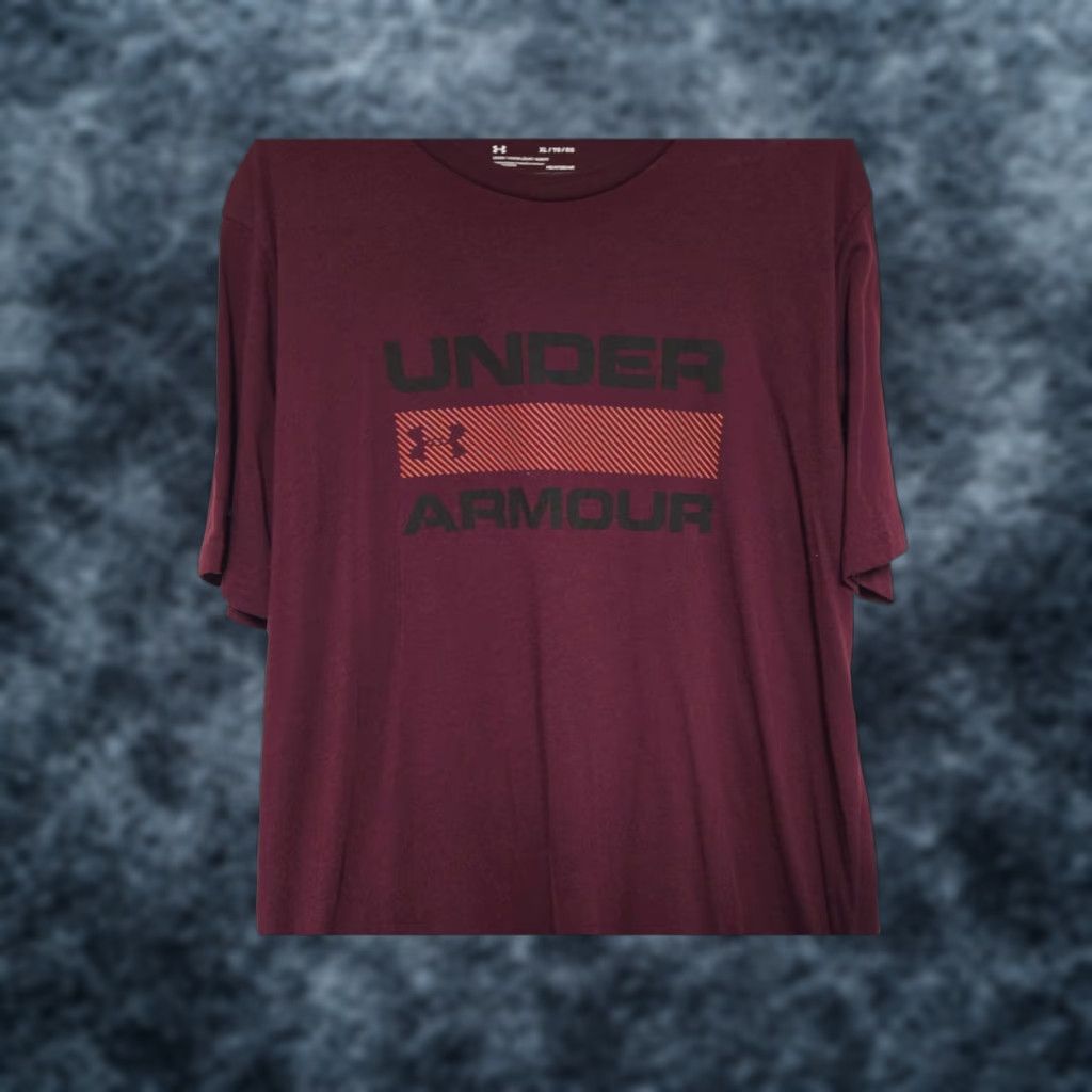 Under Armour Under Armour T-Shirt Mens XL Burgundy HeatGear Athletic Short Sleeve Tee Shirt Size US XL / EU 56 / 4 - 1 Thumbnail