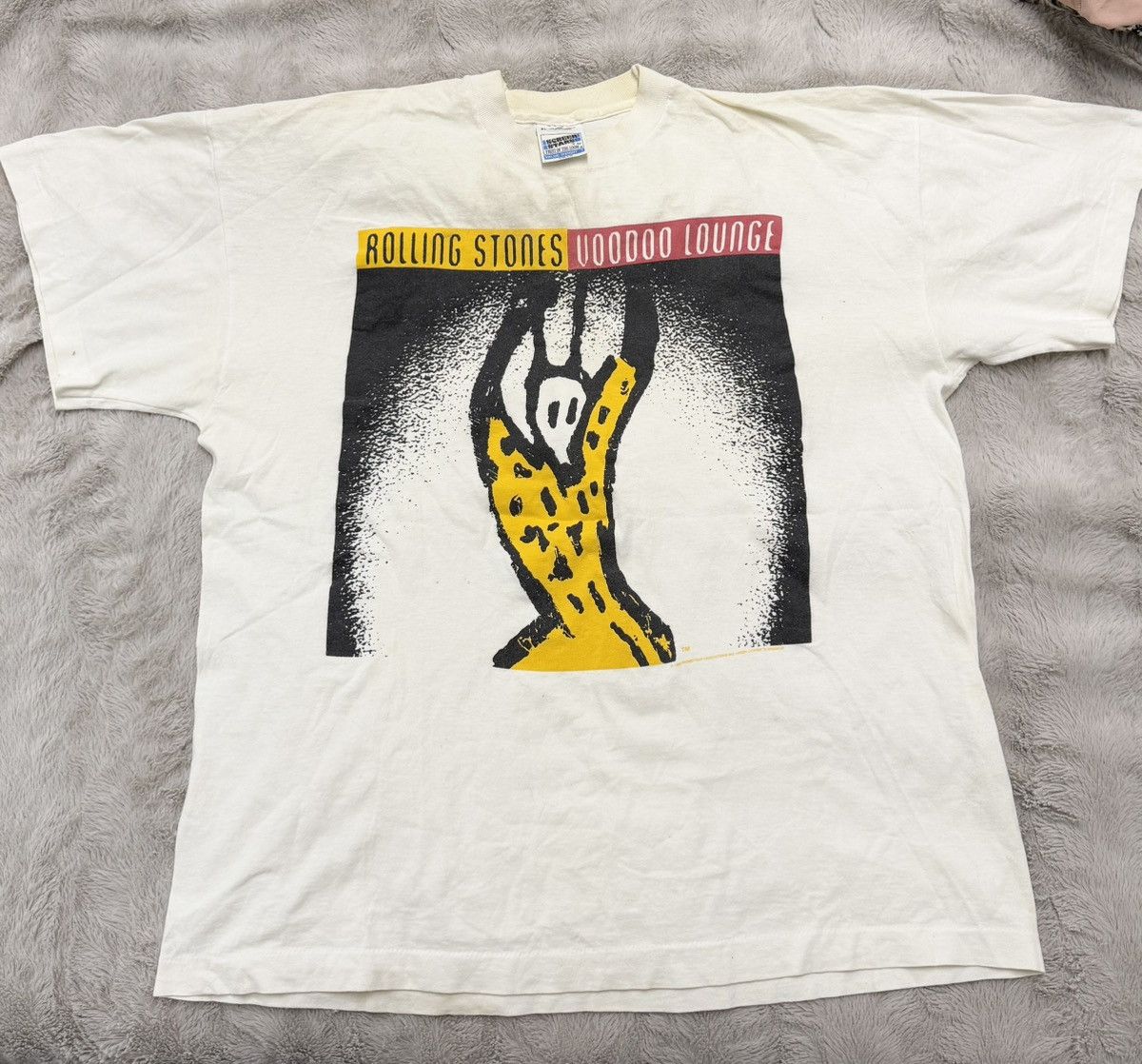 Vintage 1995 Rolling Stones Voodoo Lounge Official Tour T-shirt Size US XL / EU 56 / 4 - 1 Thumbnail