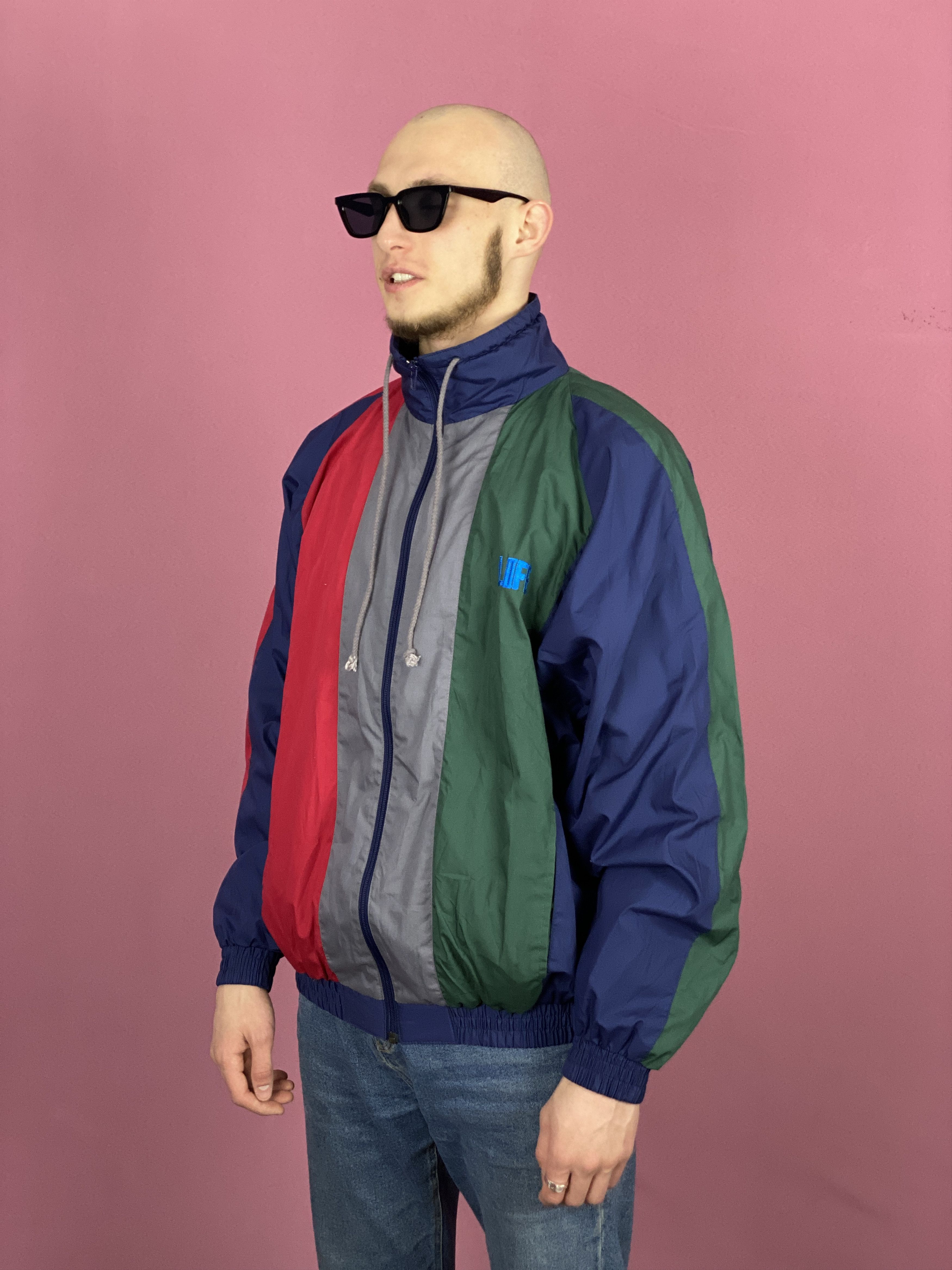 Vintage 90s Vintage Men's Windbreaker Jacket - XL Size US XL / EU 56 / 4 - 2 Thumbnail