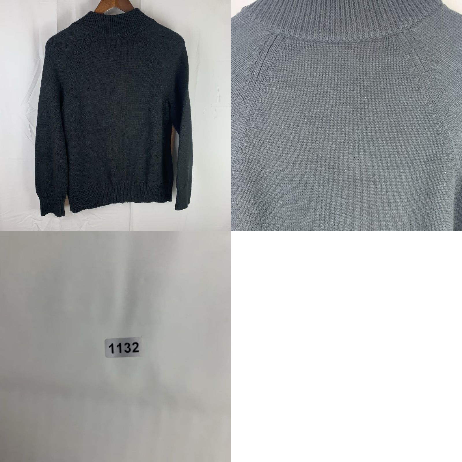 Pendleton VINTAGE Pendleton Cardigan Sweater Women M Black Pockets Full Zip 90s Size M / US 6-8 / IT 42-44 - 9 Thumbnail